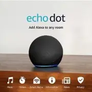 Echo Dot (5th Gen, 2022 Release) Alexa w/Bigger Vibrant Sound Charcoal Color NIB