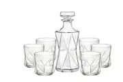 Bormioli Rocco Cassiopea Decanter and Tumbler 7 Piece Set