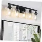 Bathroom Vanity Light, Modern Vanity Lighting Fixture for 5-Light Black