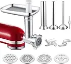 Meat Grinder Attachment for Kitchenaid Stand Mixers, Accessories Included 3 Saus