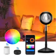 Sunset Lamp, Sunset Projection Lamp Light App Controlled 16 Colors Night Light