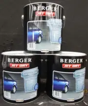 BERGER 4 LITRE JET-DRY GARAGE-FLOOR PAVING OIL/BASE EVENING-STONE COLOUR PAINT