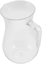 DONFAMDS Clear Plastic Wine Pitcher with Handle Decanter for Whiskey Juice Water and More Versatile Beverage Kettle for Home Bars and Ktv Easy to Clean and Reusable