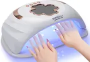 UV LED Nail Lamp for Two Hand,248W Professional Nail Dryer for Gel Polish,Large