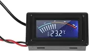 PC Water Cooling System Pointer Display Thermometer Temperature Meter,LCD Display Digital Water Cooling Thermometer Pointer Temperature Indicator for All G1/4 Thread Water