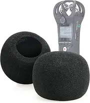 SUNMON Windscreen Foam for Zoom H1n & H1 Recorder, Windshield Pop Filter Fits Zoom H1n Handy Portable Recorder (2 PCS)