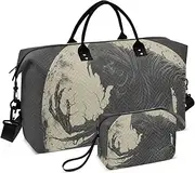 [YXYZRMY] Travel Duffel Bag Grim Reaper Full Moon Gym Bag Sports Tote Bag with Multiple Interior Pockets Shoulder Weekender Bag for Women Men with Toiletry Bag 20.5”x 7.9”x 13.8, Multi-Colored, one size