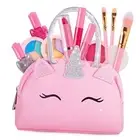 Kids Kit for Little Girls: with Pink Unicorn Purse - Real, Non Real Makeup