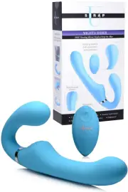 Strap U 8.4" Remote Controlled Vibrating Strapless Strap On