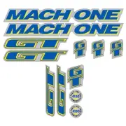 GT - 1992 Mach One - For Chrome frame - decal set - Old school bmx
