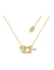 [Couture Kingdom] Disney Lilo And Stitch Angel Kissing Necklace in Gold