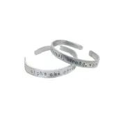 Alpha Chi Omega, Real. Strong. Women., sorority motto bracelet FREE SHIPPING