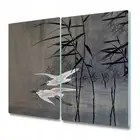Glass Induction Ceramic Hob Cover Worktop Saver Chinese Lake Art 2x30x52