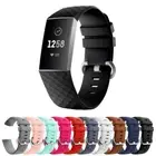 StrapsCo Silicone Rubber Watch Band Strap for Fitbit Charge 4 - Small/Large