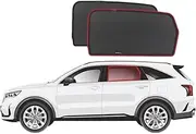 Genuine SNAPSHADES Car Rear Window Shades for KIA Sorento 3rd Gen (UM; 2015-2020)