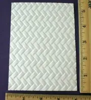 5 WOVEN EMBOSSED CARD FRONTS paper embellishment card making