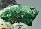 Natural Emerald Crystal On Beautiful Black & White Matrix 62 Gram