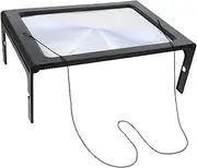 Healeved Led Light Magnifier 250x Magnification Square Magnifier Perfect for Reading