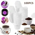 100Pcs Paper Coffee Filters for Coffee Makers Unbleached Natural Coffee StWYC