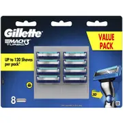 Gillette MACH3 Turbo Replacement Blades - 8pk