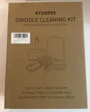 Grill KTUOPEE Grill Griddle 6 Piece Cleaning Kit Brick Block Grill Stone