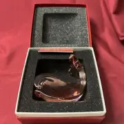 Original Baccarat Crystal Moby Dick Rose Pink Flawless W/Box Authentic