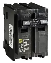 (5) SQUARED HOM230CP 30A 240V DOUBLE POLE CIRCUIT BREAKER