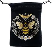 Tarot Bags with Drawstrings - Tarot Dice Bag Tarot Bag - 13x18cm Novel Tarot Card & Dice Storage Bag, Jewelry Pouch, Board Game Tarot Bag with Drawstring for Tarot Enthusiasts, Tarot Dice Holder