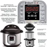 6 Qt 7-in-1 Multi Use Programmable Pressure Cooker Instant Pot Kitchen Vacation
