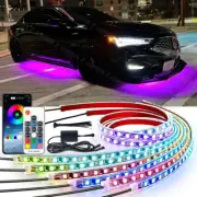 6PCS LED RGB Underglow Lights Strip Neon Dreamcolor APP Remote Control For ACURA