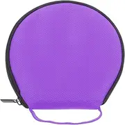 GARVALON Large Capacity Oxford Cloth CD Organizer Bag Purple Travel CD Storage Pouch for Car and Home Space Saving Design High Capacity DVD Holder Versatile Media Storage
