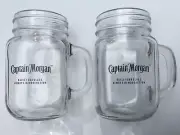 Mason Jar Mugs “Captain Morgan” 12 oz. 2-Pc Set