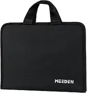 MEEDEN Art Portfolio Sketch Case: Portable Artist Sketch Folio Bag for 9" x 12" Sketchbook & Watercolor Pads - Zippered Art Travel Bag for Brushes Pens Pencils & Art Supplies Organizer