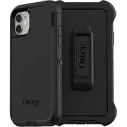 OtterBox 77-62457 Defender Apple iPhone 11 Case Black, DROP+ 4X Military Standard, Multi-Layer, Included Holster, Raised Edges, Rugged,Port Covers