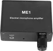 Electret Microphone Amp Adjustable Gain Condenser Mic Headphone Sound Preamplifier for Music Enthusiasts