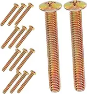 BESTYASH Replacement Furniture Screws Set 20pcs M8 Crib Screws Flat Heads for Sofa Bed Leg Mounting Bolts
