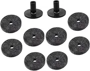 Abaodam Useful Felt Cymbal Pad for Drum Set 8 Pack Small Cymbal Pads Drum Non-slip Pads
