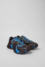 Tormenta Blue and Gray Textile Sneakers