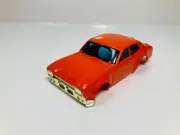 AFX ~ RARE~ AURORA ~ FORD ESCORT ~ Chrome Stripped Solid DARK ORANGE Body