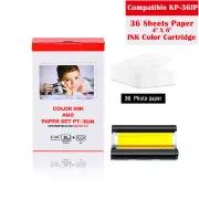 Compatible KP-36IP for Canon Selphy CP1300 Color Ink 7737A001 + 4x6in Paper Set