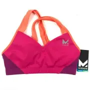 Mission Sports Bra VaporActive Celsius Crossback Medium Impact Pink Orange XS