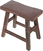 SUPVOX Solid Wooden Step Stool for Durable Chicken Wing Versatile Foot Stool for Bathroom Kitchen Sturdy Construction for Daily Use Shoe Changing Bench