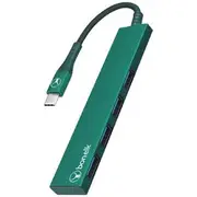 Bonelk Long Life USB-C to USB-A Hub 4 Port Green