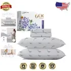 Luxury Egyptian Cotton King Sheet Set - 600 TC, Deep Pocket, Dolphin Dance Print