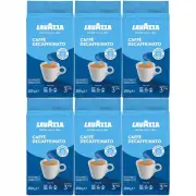 6 Pack Lavazza DEK - Decaffeinated Ground Coffee 6 x 250g / 8,8oz