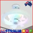 Chandelier Ceiling Fan Socket Fan Lamp with E27 Base 3 Speed for Bedroom Kitchen