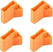 Ladder Feet Rubber Pads, 4x Stabilizer Non-Slip Rubber Cover for Legs, Protector Coaster, Furniture Stairs Outdoor, Rocking Chair, 3.54x2.56x2.36 Inches