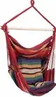 SueSport New Hanging Rope Chair - Swing Hanging Hammock Chair - Porch Swing Seat