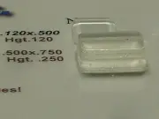 600 Rectangle Clear Rubber Bumpons ,Framing and Cabinetr.sbu440 ,,Made in USA