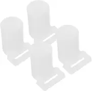 HAMPPLIES 4pcs Mosquito Net Bracket Pole Accessories Yurt Foot Cover 4pcs Legs Brackets Mosquito Netting Accessory Mosquito Nets Support Rod Covers Mosquito Net Holder Covers Plastic White